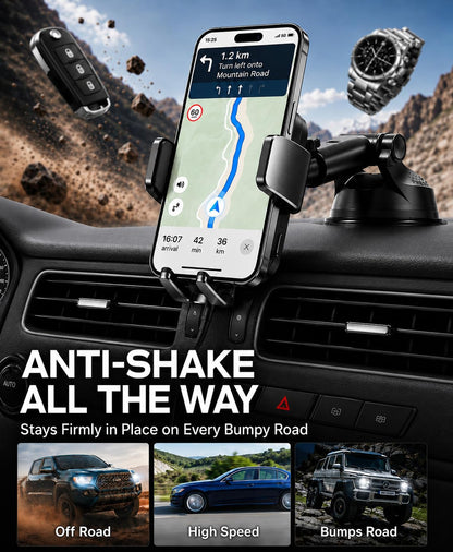 15W Fast Charging Auto-Clamping Wireless Car Mount