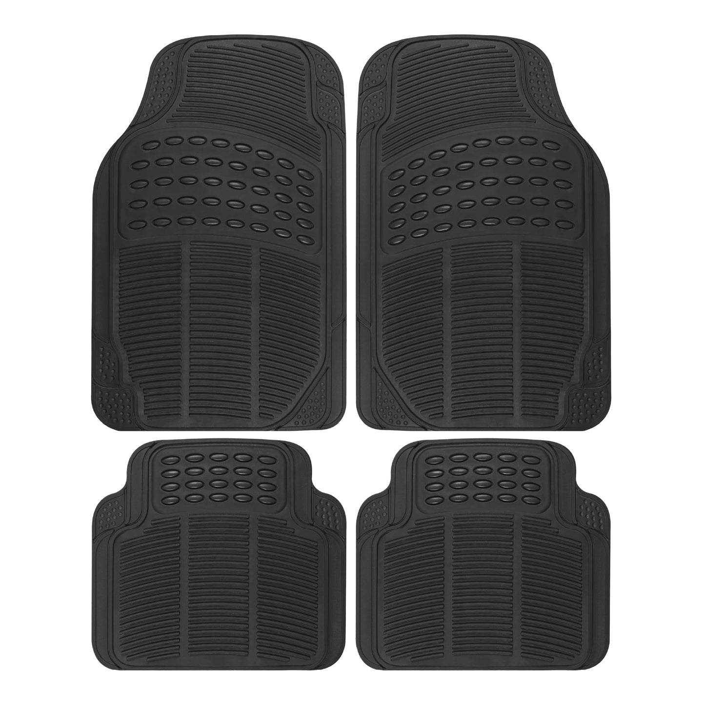 Clear All-Weather Car Floor Mats with Anti-Slip Grip