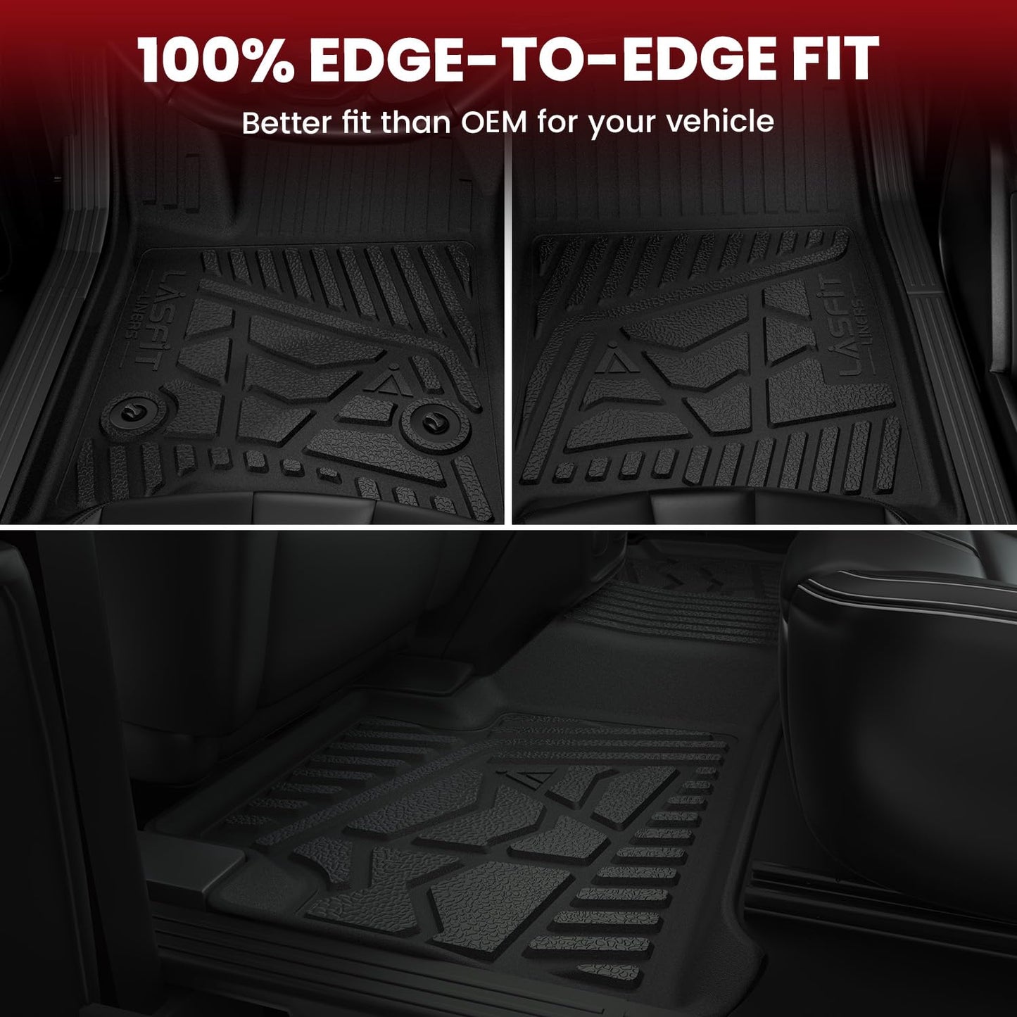 All-Weather Floor & Cargo Mat Set with Seatback Mats