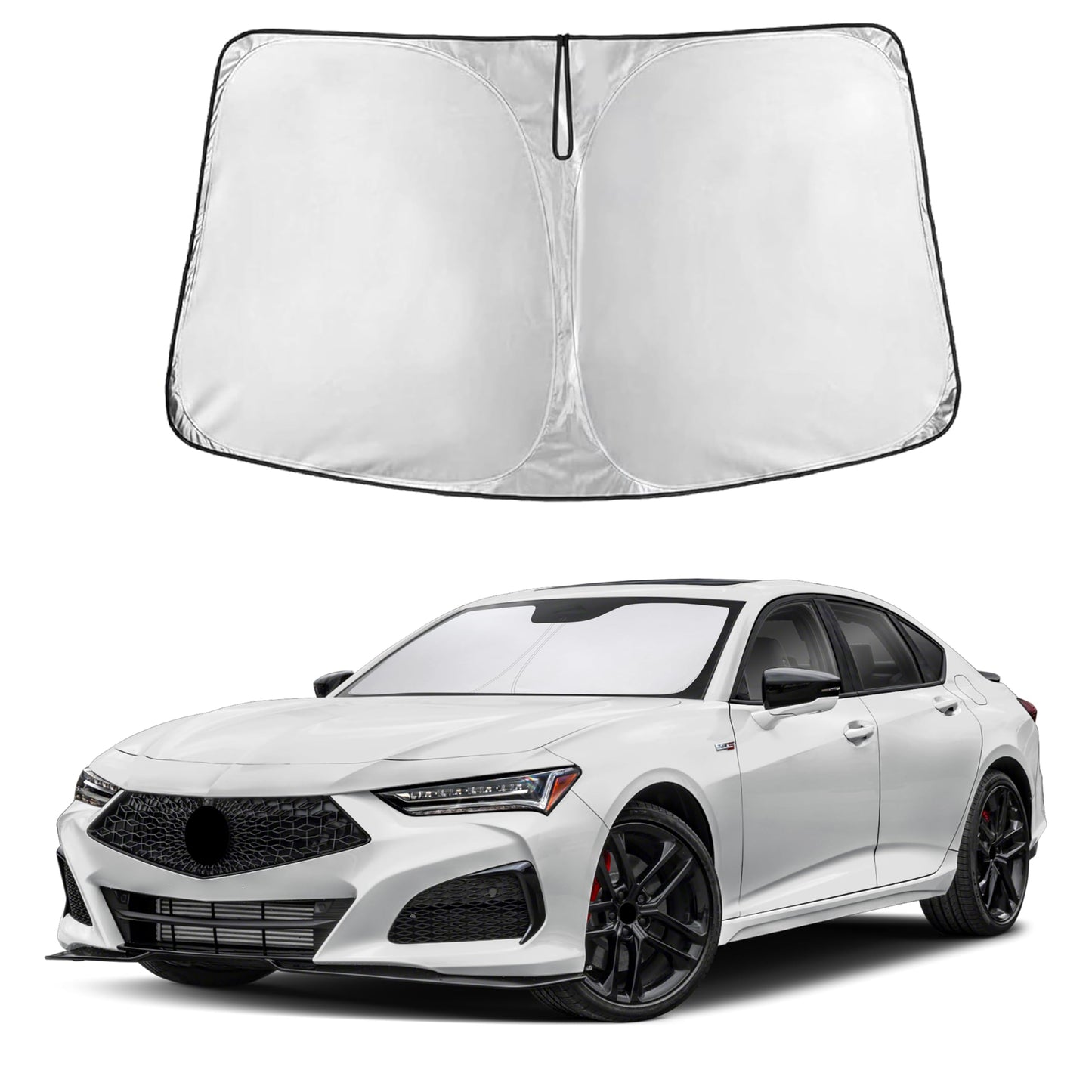 Reflective RV Windshield Sunshade for UV & Heat Protection
