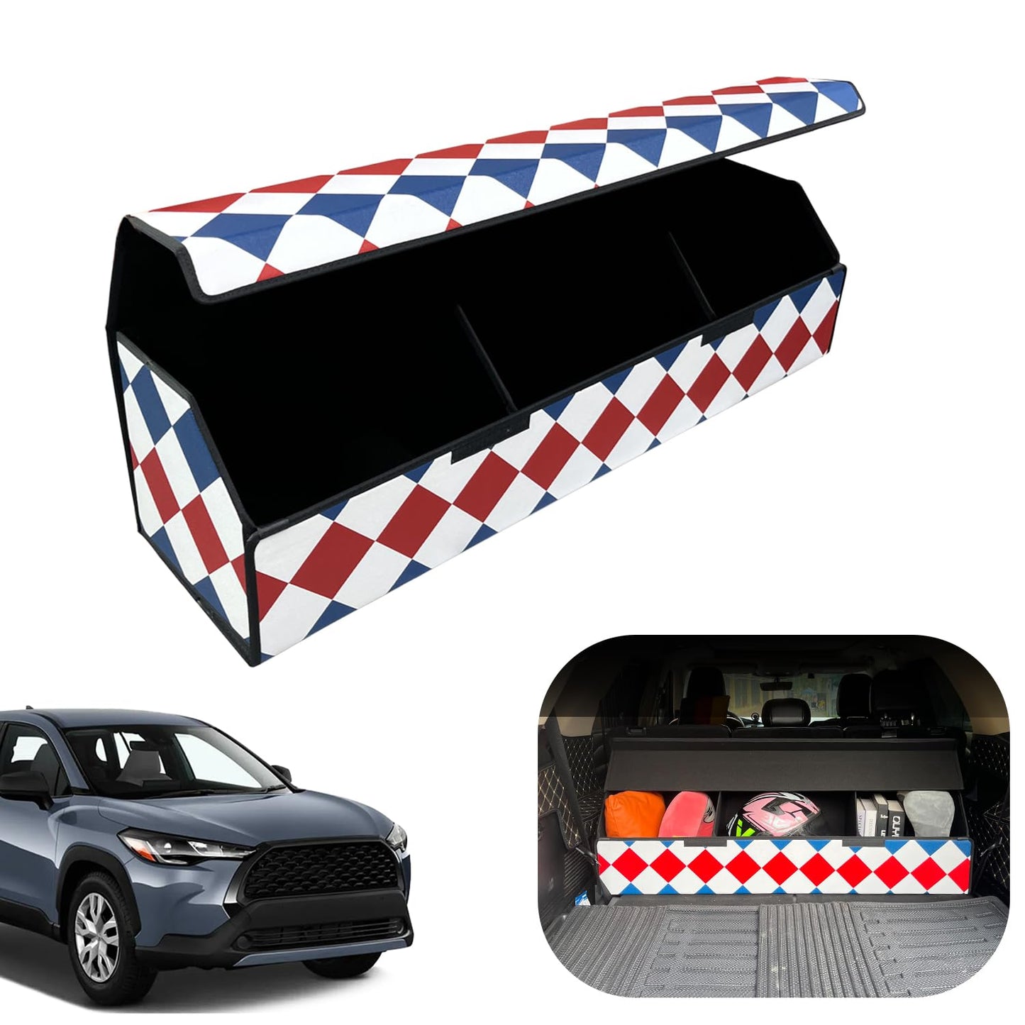 Leather Car Trunk Organizer with Large Storage Capacity
