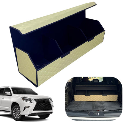 Leather Car Trunk Organizer with Large Storage Capacity