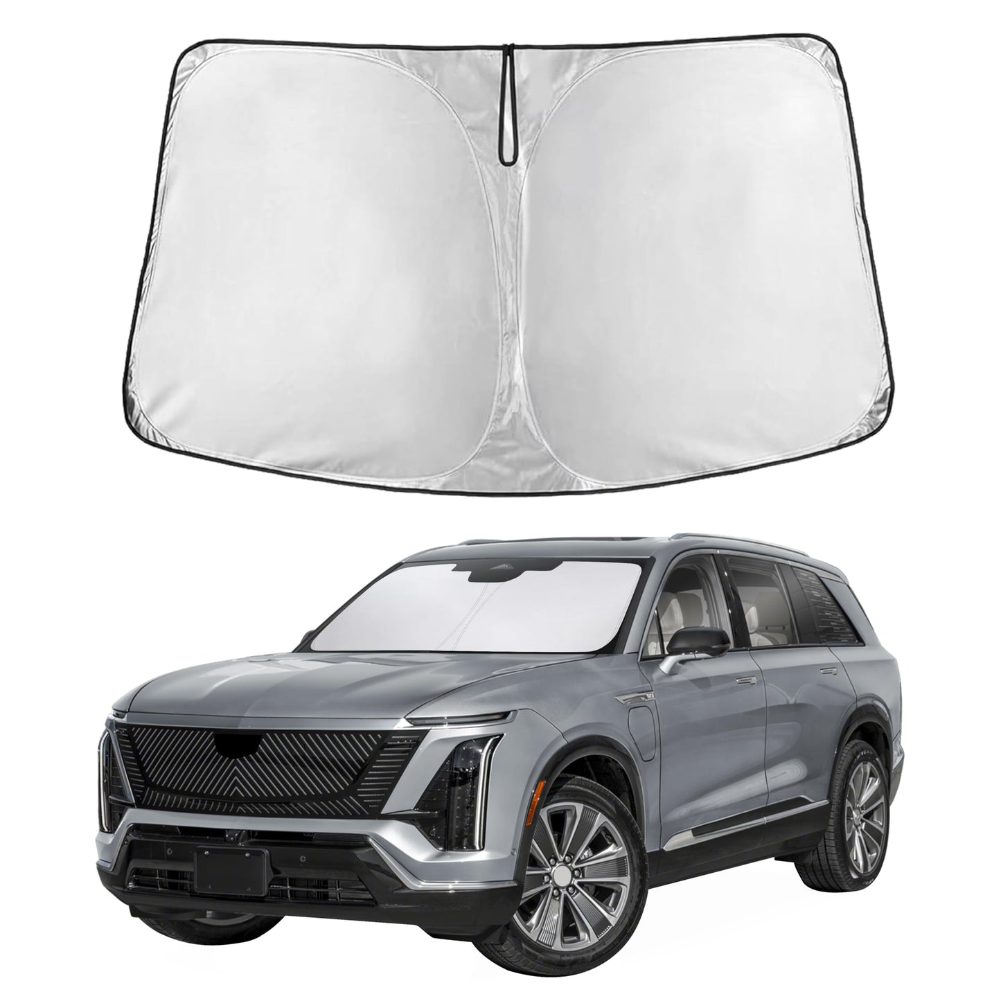 Reflective RV Windshield Sunshade for UV & Heat Protection