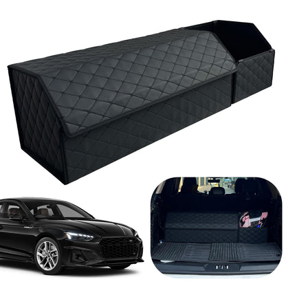 Leather Car Trunk Organizer with Large Storage Capacity