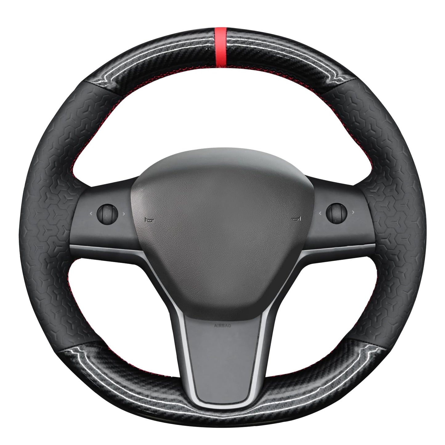 Hand-Stitched Suede Steering Wheel Cover Wrap