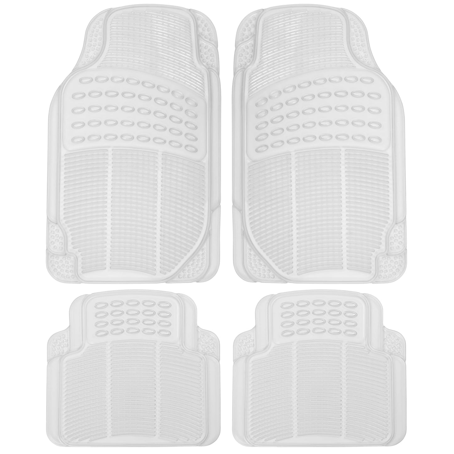 Clear All-Weather Car Floor Mats with Anti-Slip Grip