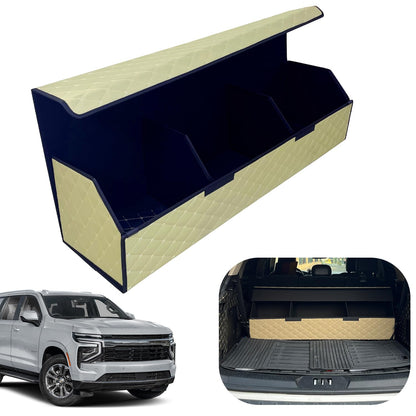 Leather Car Trunk Organizer with Large Storage Capacity