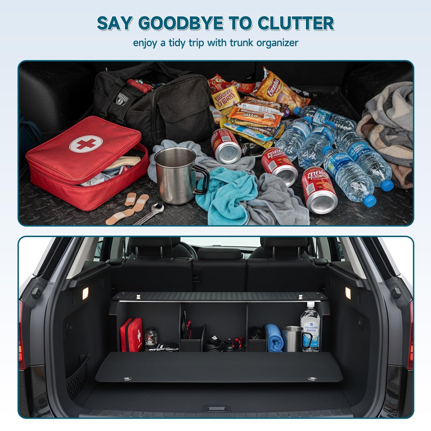 Expandable Car Trunk Organizer with Multiple Size Options