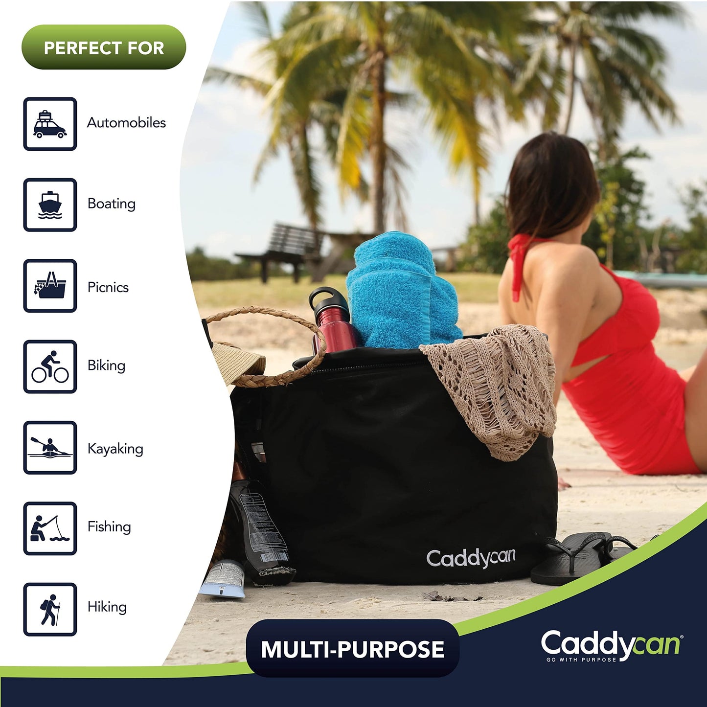 Collapsible Portable Trash & Storage Bag for Travel