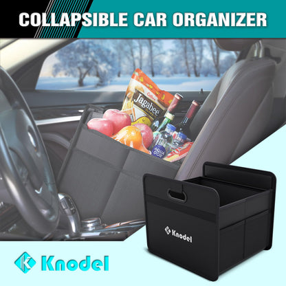 Foldable Car Trunk Organizer with Multi-Compartment Storage