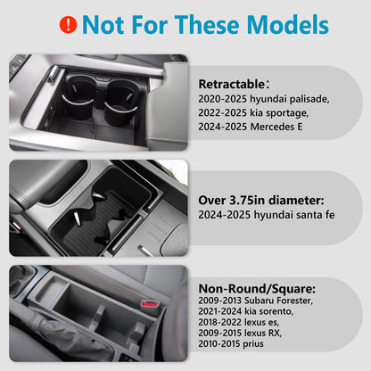 Adjustable Car Cup Holder Expander for Large Bottles
