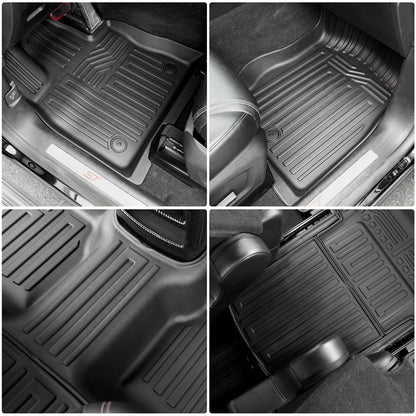 All-Weather Floor Mats for 6-Seat SUVs Full Set