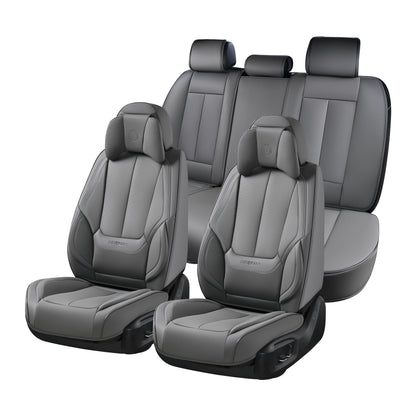 Coverado Car Seat Covers, Seat Covers for Cars, Waterproof Leather Auto Seat Protectors, Leather Car Seat Cushion, Car Interiors Accessories Universal Fit for Most Cars