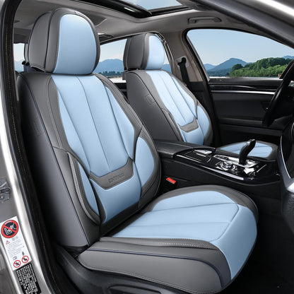 Coverado Car Seat Covers, Seat Covers for Cars, Waterproof Leather Auto Seat Protectors, Leather Car Seat Cushion, Car Interiors Accessories Universal Fit for Most Cars