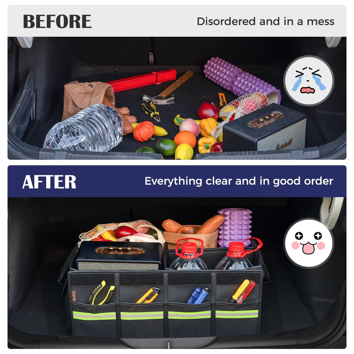 Car Backseat Organizer with Multi-Pocket Storage