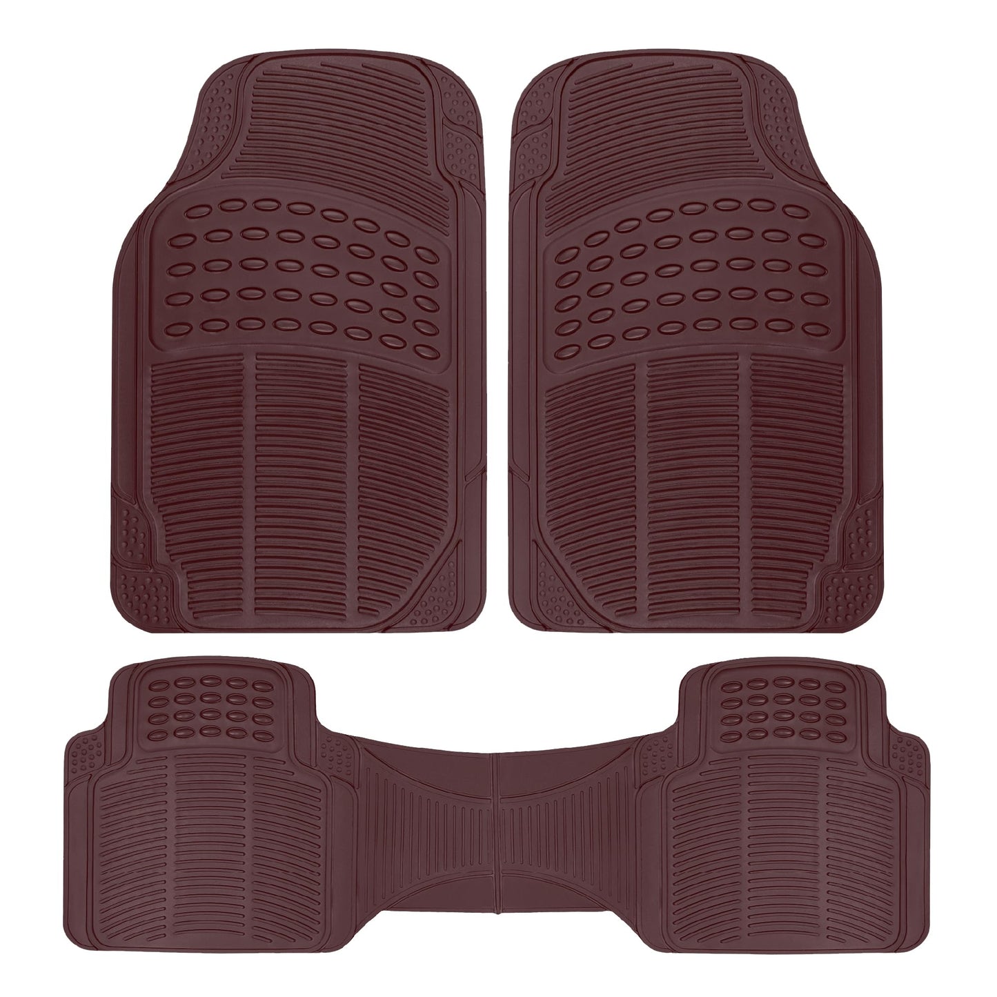 Clear All-Weather Car Floor Mats with Anti-Slip Grip