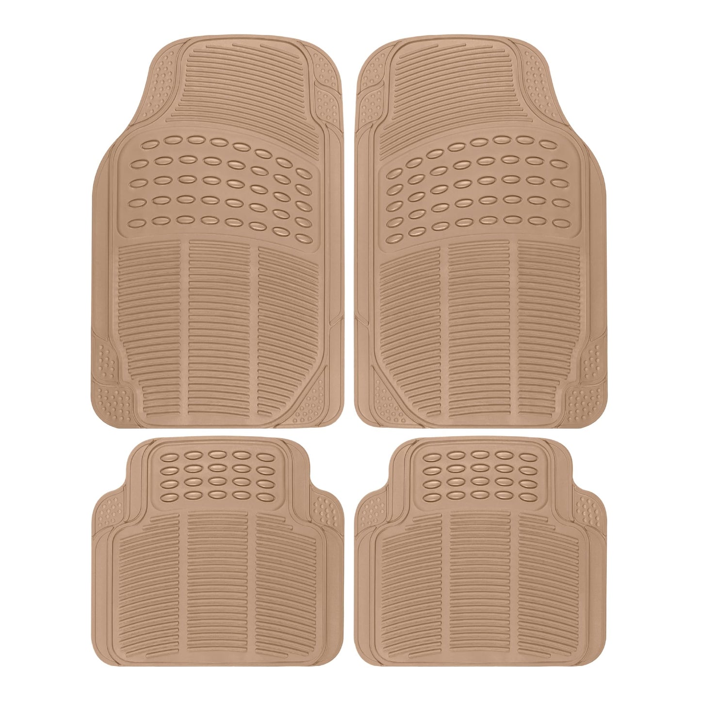 Clear All-Weather Car Floor Mats with Anti-Slip Grip