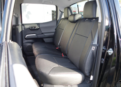 Clazzio 2020-2023 Toyota Tacoma Double Cab Power Driver Seat Black Leather Seat Cover