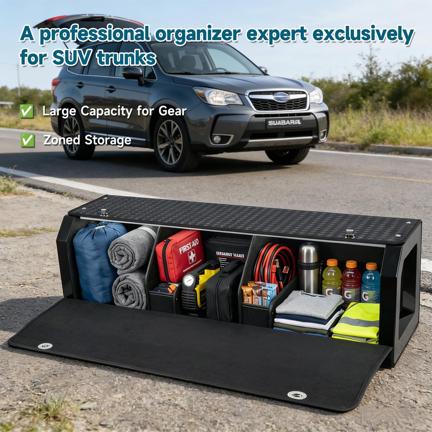Expandable Car Trunk Organizer with Multiple Size Options