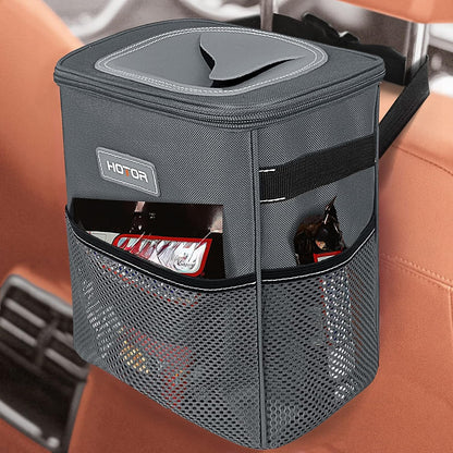Leakproof Car Trash Can & Compact Interior Organizer