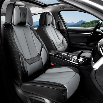 Coverado Car Seat Covers, Seat Covers for Cars, Waterproof Leather Auto Seat Protectors, Leather Car Seat Cushion, Car Interiors Accessories Universal Fit for Most Cars