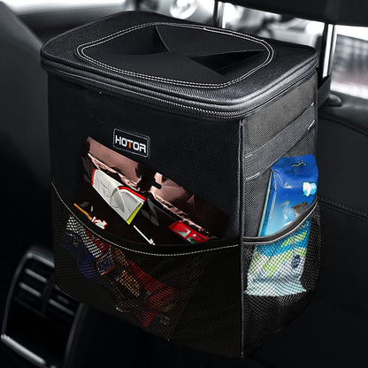 Leakproof Car Trash Can & Compact Interior Organizer