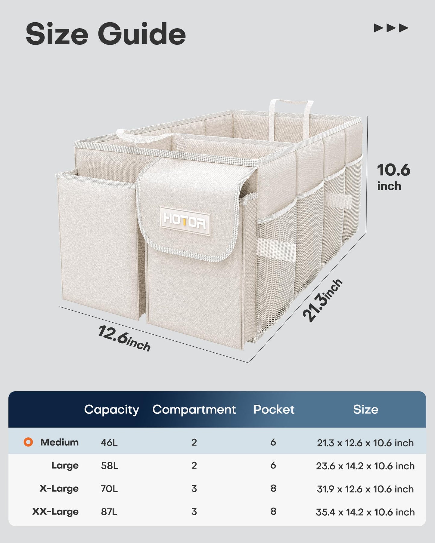 Foldable Car Trunk Organizer for SUVs & Sedans