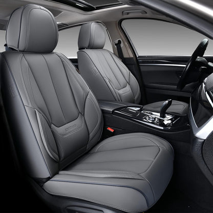Coverado Car Seat Covers, Seat Covers for Cars, Waterproof Leather Auto Seat Protectors, Leather Car Seat Cushion, Car Interiors Accessories Universal Fit for Most Cars