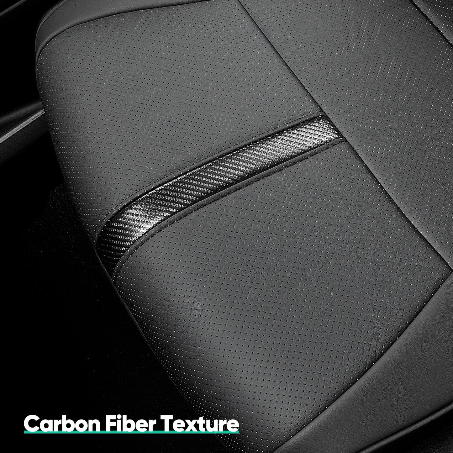 DiffCar for Ford F150 Seat Covers 2015-2022 2023 2024 2025, Leather Pickup Truck Seat Covers Custom Fit for F-150 SuperCrew/Crew Cab(XL XLT) Waterproof Car Accessories Black