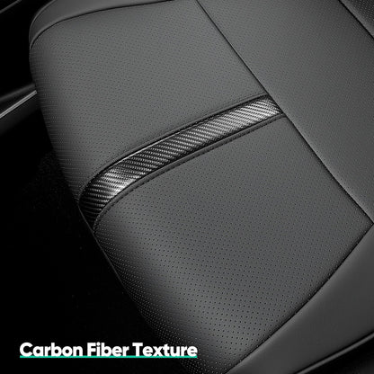 DiffCar for Ford F150 Seat Covers 2015-2022 2023 2024 2025, Leather Pickup Truck Seat Covers Custom Fit for F-150 SuperCrew/Crew Cab(XL XLT) Waterproof Car Accessories Black