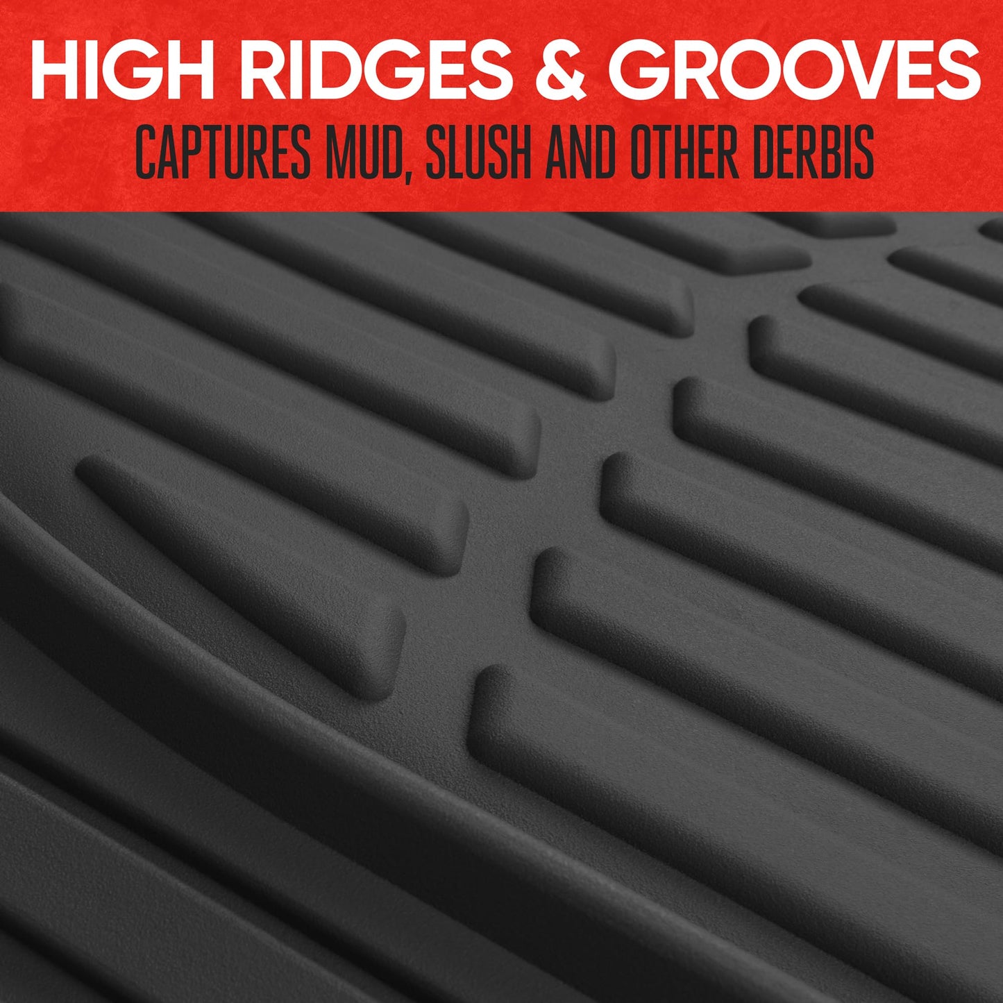 FlexTough All-Weather Floor Mats for Cars and SUVs
