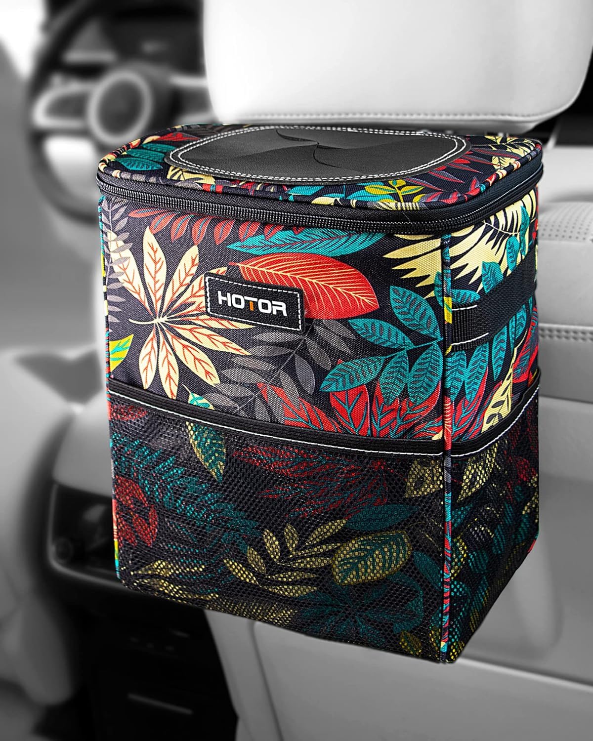 Leakproof Car Trash Can & Compact Interior Organizer