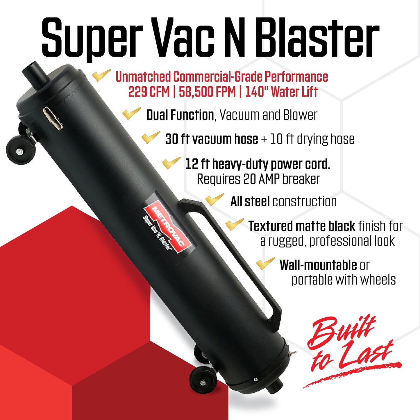 Professional Car Vacuum and Blower for Interior Cleaning