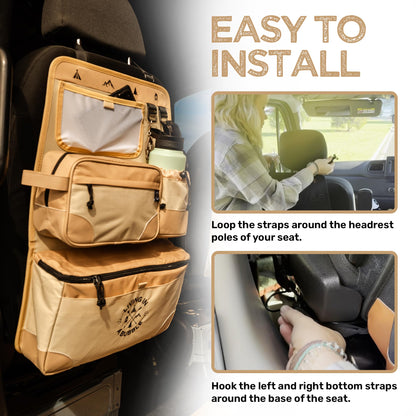 Premium Seat Back Organizer for Cars & Campervans