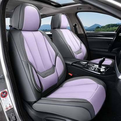 Coverado Car Seat Covers, Seat Covers for Cars, Waterproof Leather Auto Seat Protectors, Leather Car Seat Cushion, Car Interiors Accessories Universal Fit for Most Cars