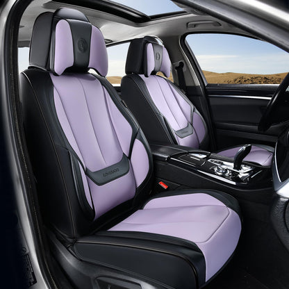 Coverado Car Seat Covers, Seat Covers for Cars, Waterproof Leather Auto Seat Protectors, Leather Car Seat Cushion, Car Interiors Accessories Universal Fit for Most Cars
