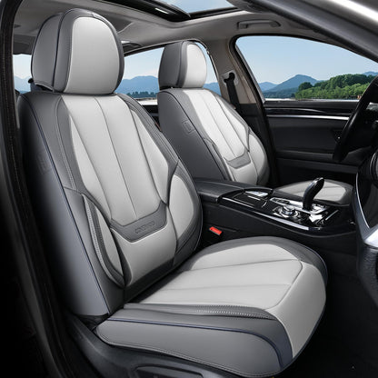 Coverado Car Seat Covers, Seat Covers for Cars, Waterproof Leather Auto Seat Protectors, Leather Car Seat Cushion, Car Interiors Accessories Universal Fit for Most Cars