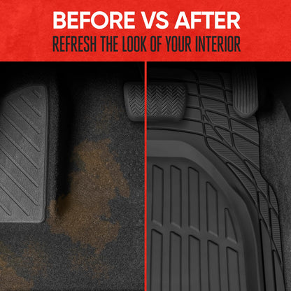 FlexTough All-Weather Floor Mats for Cars and SUVs