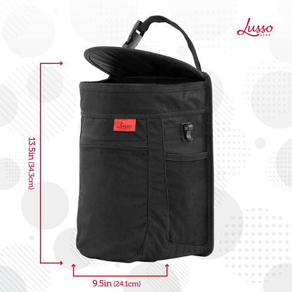 Leakproof Car Trash Can with Compact Hanging Design