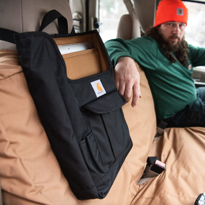 Black Car Seat Organizer with Multi-Pocket Storage