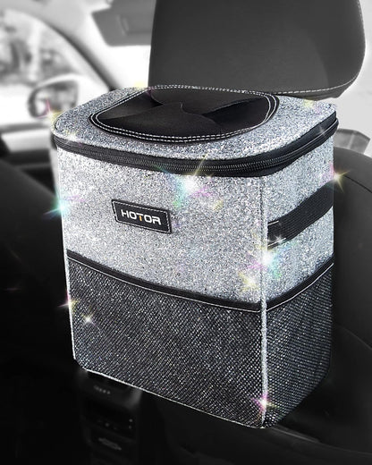 Leakproof Car Trash Can & Compact Interior Organizer
