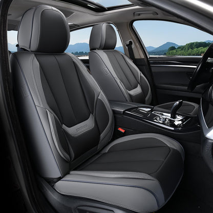 Coverado Car Seat Covers, Seat Covers for Cars, Waterproof Leather Auto Seat Protectors, Leather Car Seat Cushion, Car Interiors Accessories Universal Fit for Most Cars