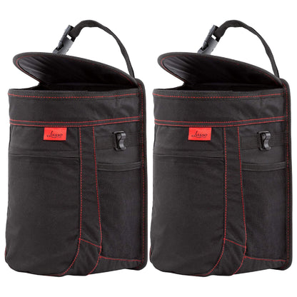 Leakproof Car Trash Can with Compact Hanging Design