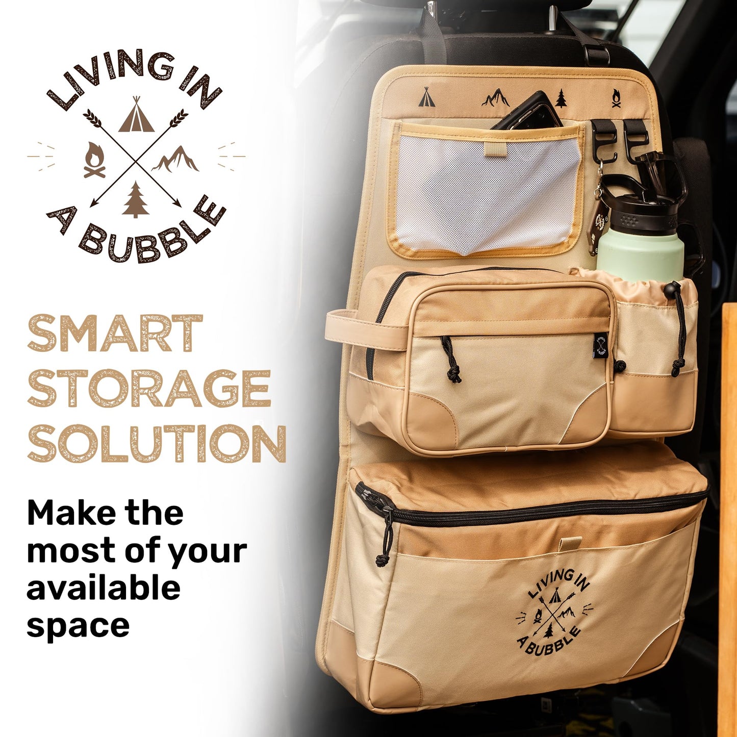 Premium Seat Back Organizer for Cars & Campervans