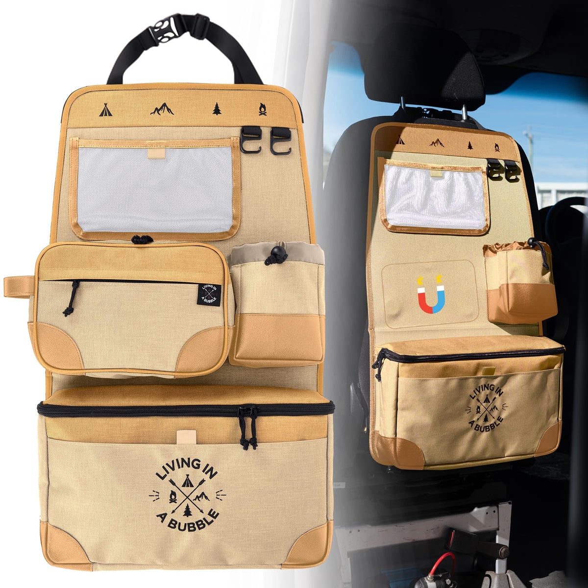 Premium Seat Back Organizer for Cars & Campervans