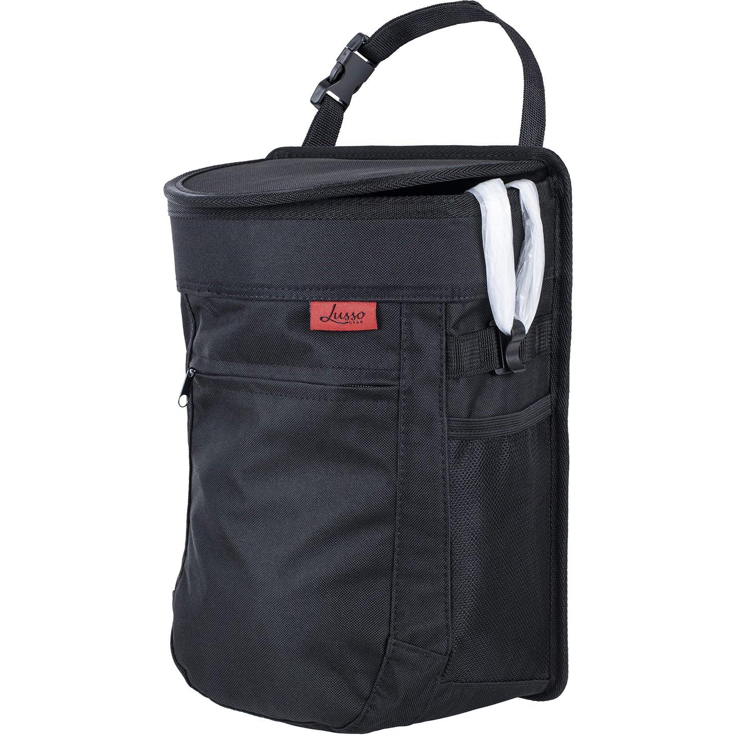 Leakproof Car Trash Can with Compact Hanging Design