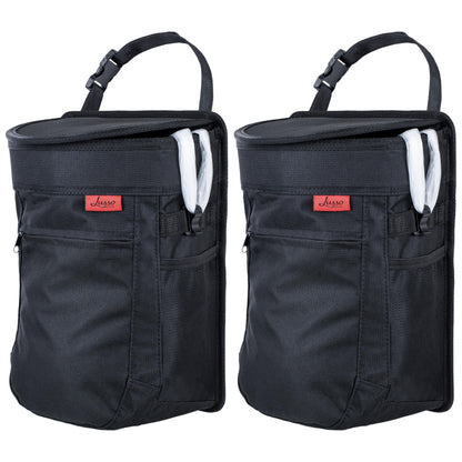 Leakproof Car Trash Can with Compact Hanging Design